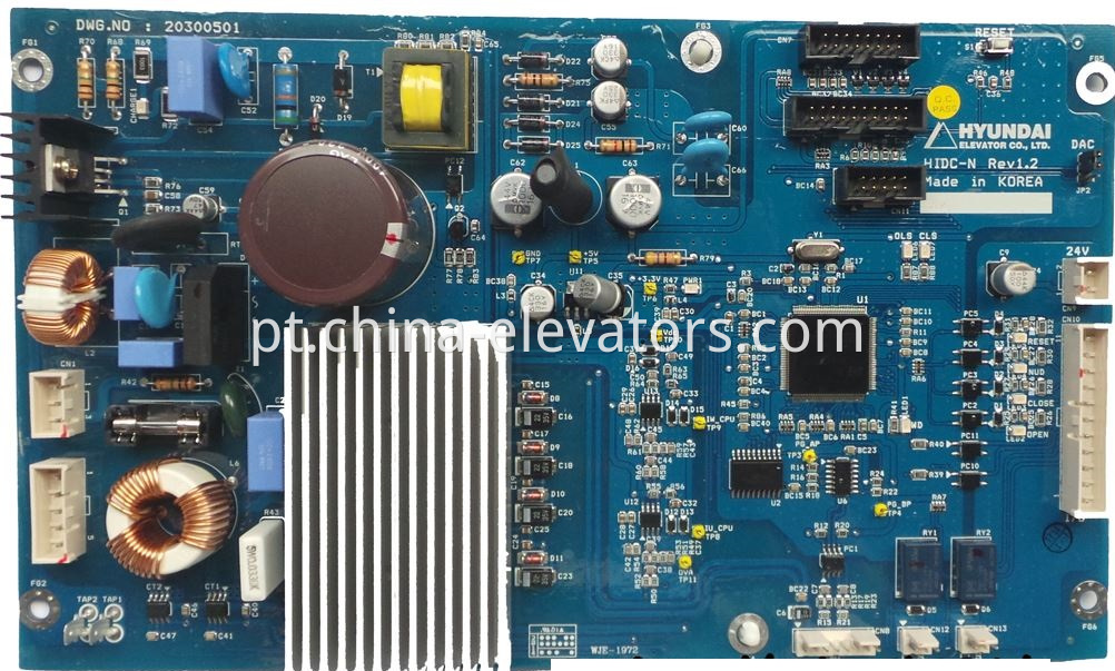 Placa de controle do operador de porta HIDC-N para operadores de porta do elevador Hyundai STVF5 STVF7 Door Operator Controlling Board HIDC-N for Hyundai Elevator STVF5 STVF7 Door Operators